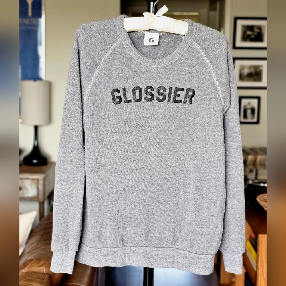 Glossier Gray Athletic Sweatshirt